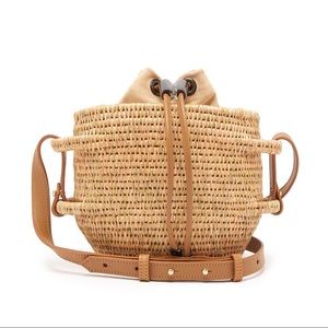 KHOKHO THEMBI BASKET BAG IN SMOKE BLUSH
